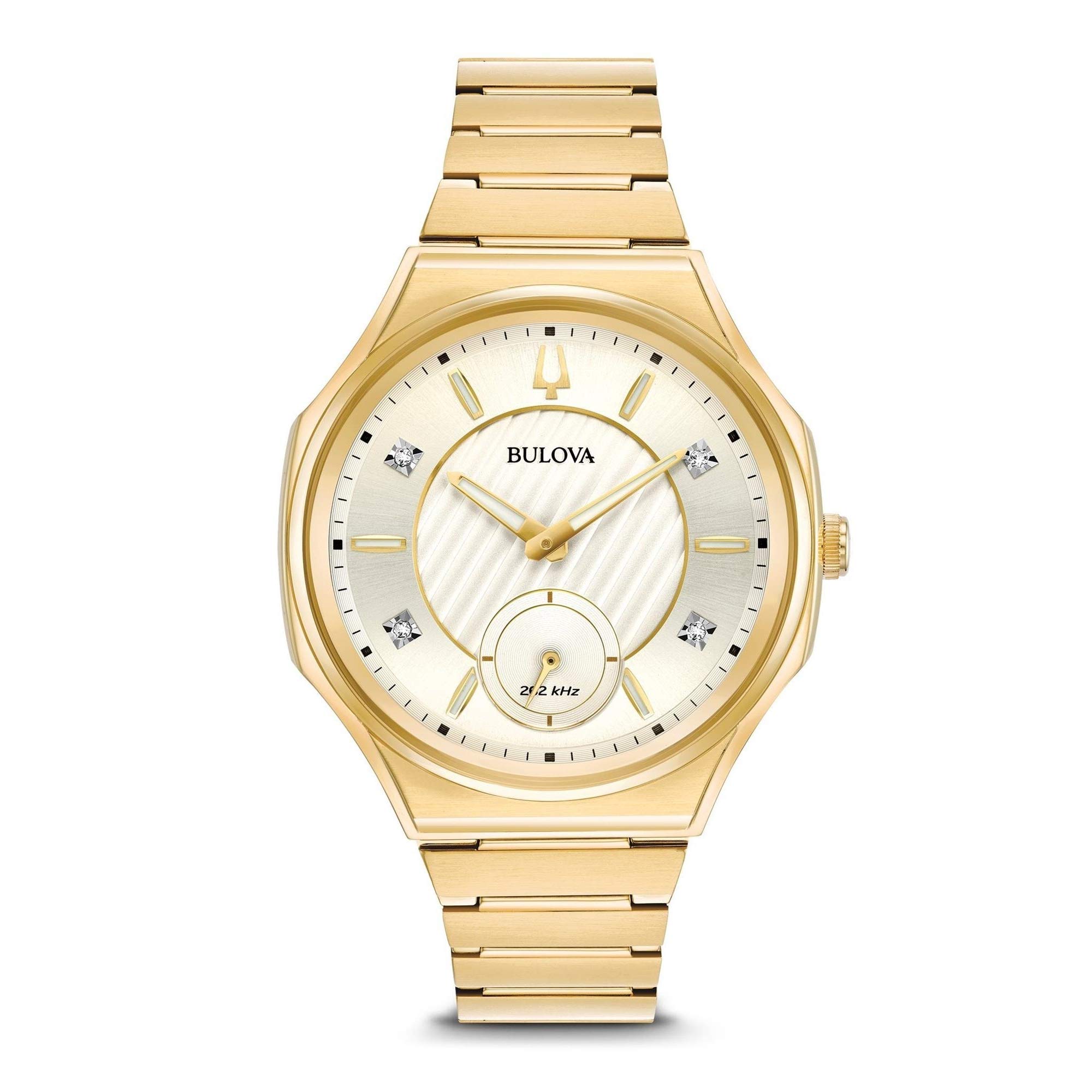 Bulova Women's Analogue Quartz Watch With Stainless Steel Strap 97P136