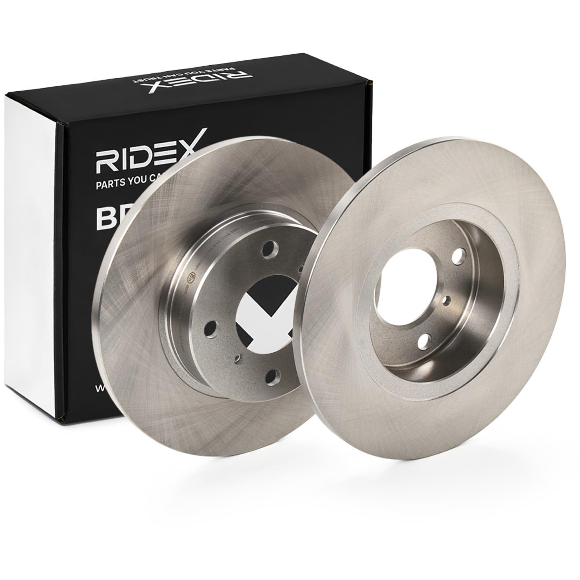 RIDEX 82B0248 2x Disque de frein Avant sans vis/boulons Compatible avec OPEL Agila A H00