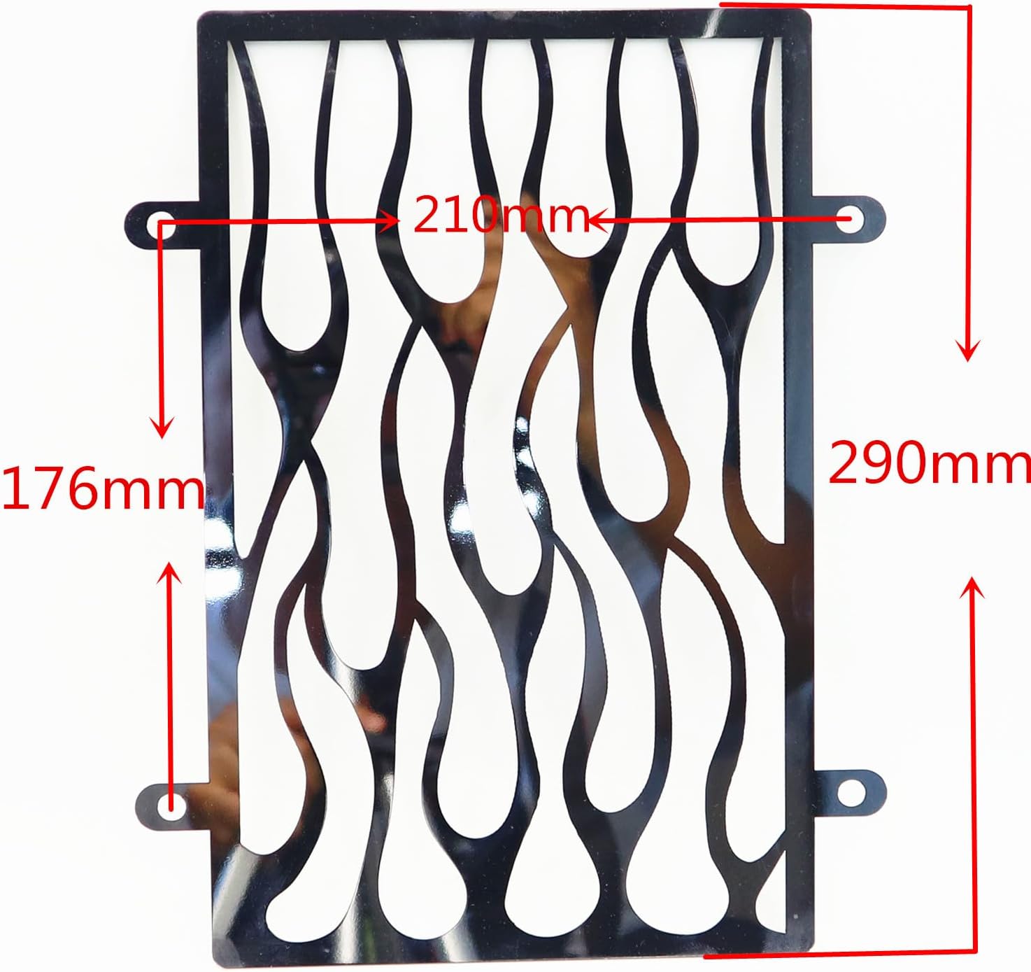 Stainless Steel Radiator Grille Cover & Rectifier Grill Guard Cover Blade For Kawasaki Vulcan VN900 2006-2016 Chrome