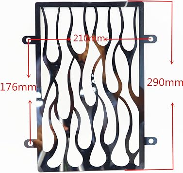 Stainless Steel Radiator Grille Cover & Rectifier Grill Guard Cover Blade For Kawasaki Vulcan VN900 2006-2016 Chrome
