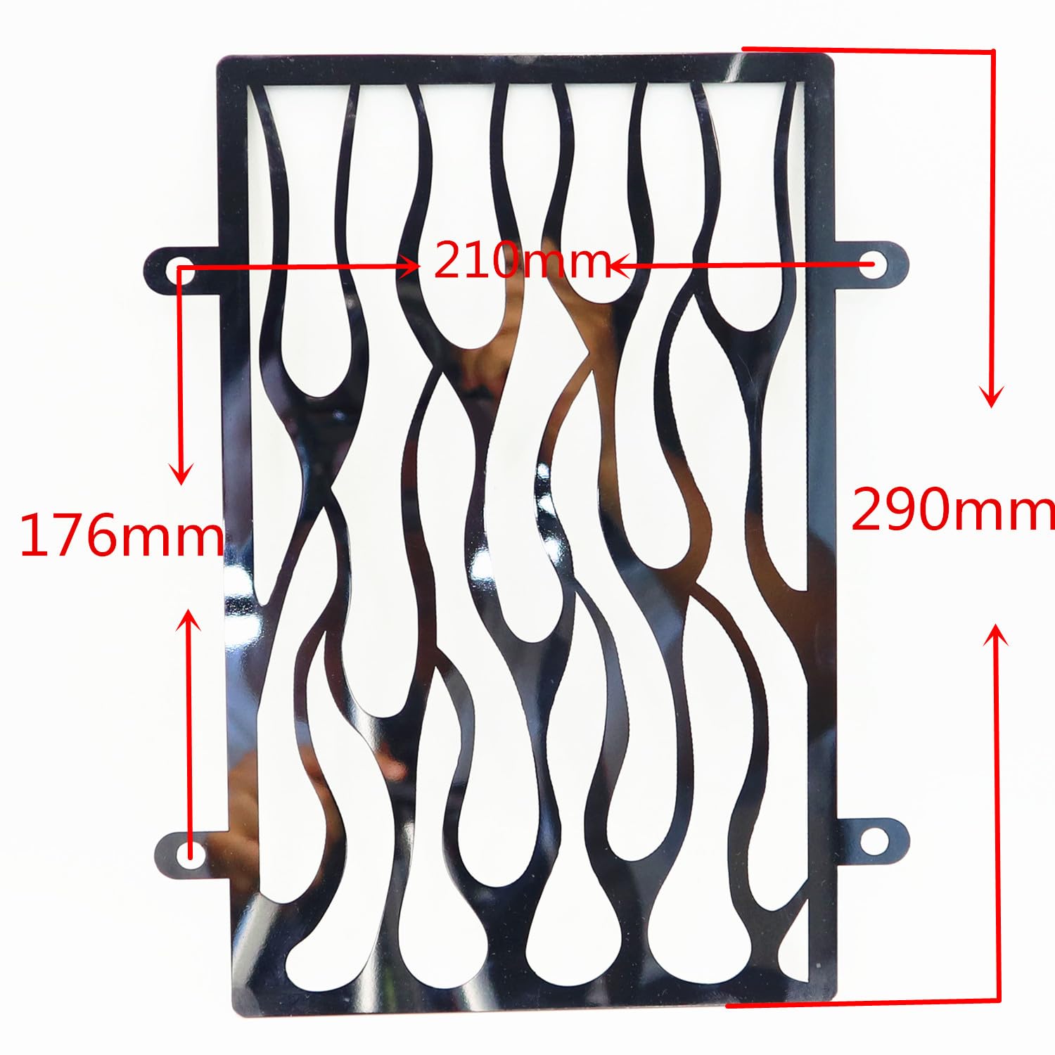 Kawasaki Vulcan vn900 2006-2016 cubierta de rejilla de radiador de acero inoxidable cromado y cuchillas protectoras de rejilla de carenado