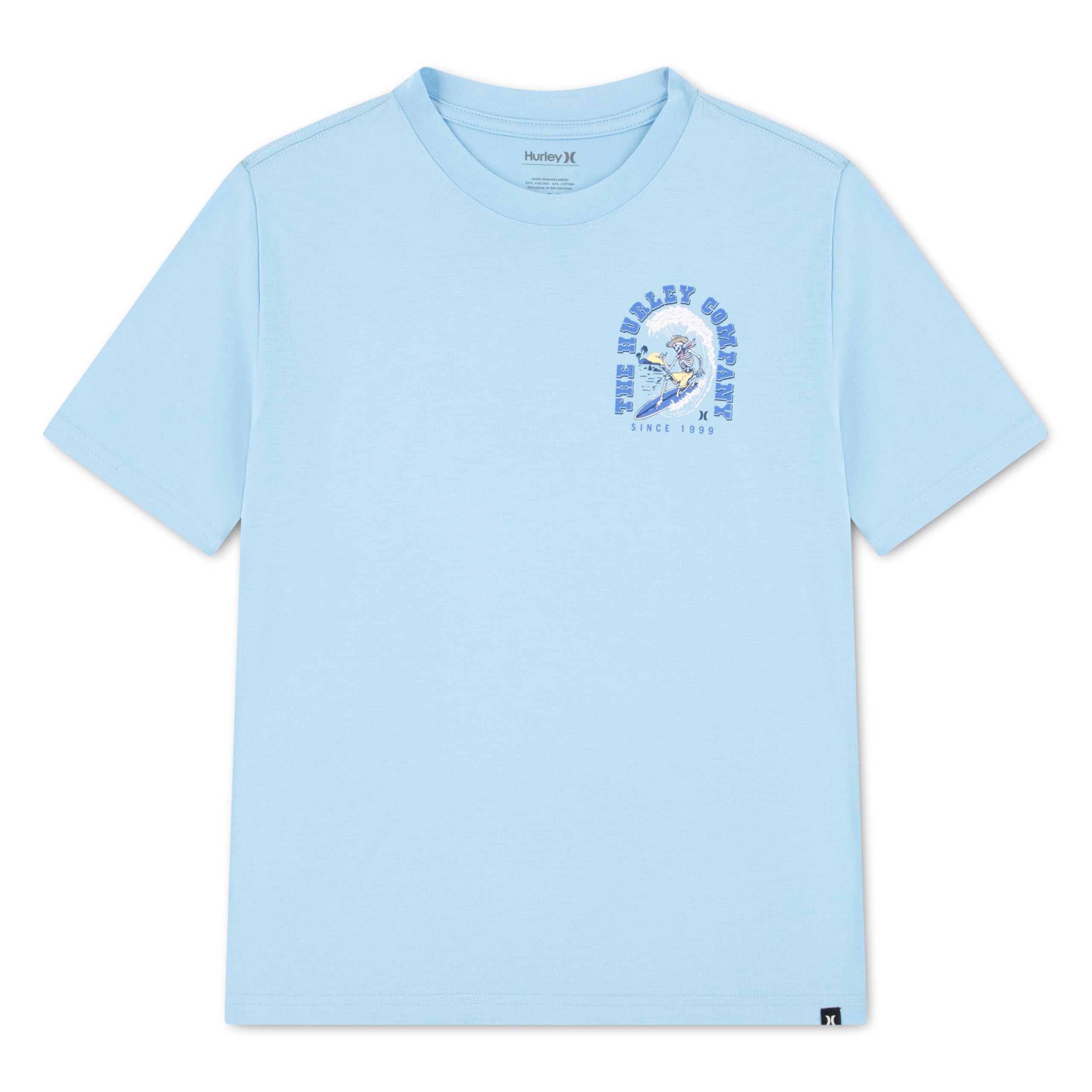 Hurley Boys Blue Graphic T-Shirt Short Sleeve