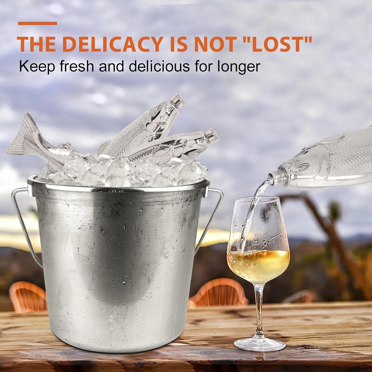 1Pc Fish-Shape Hip Flask 5Oz Bottle Pocket Flask Steel Party Drinkware for Outdoor Sliver
