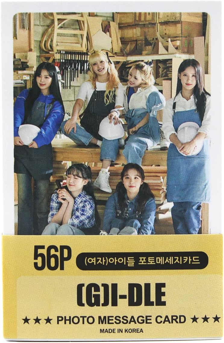 K-POP IDOL Group New Photo Message Card 56pcs set (Postcard / 56sheets) or Transparent Card 25pcs set ((G)I-DLE)