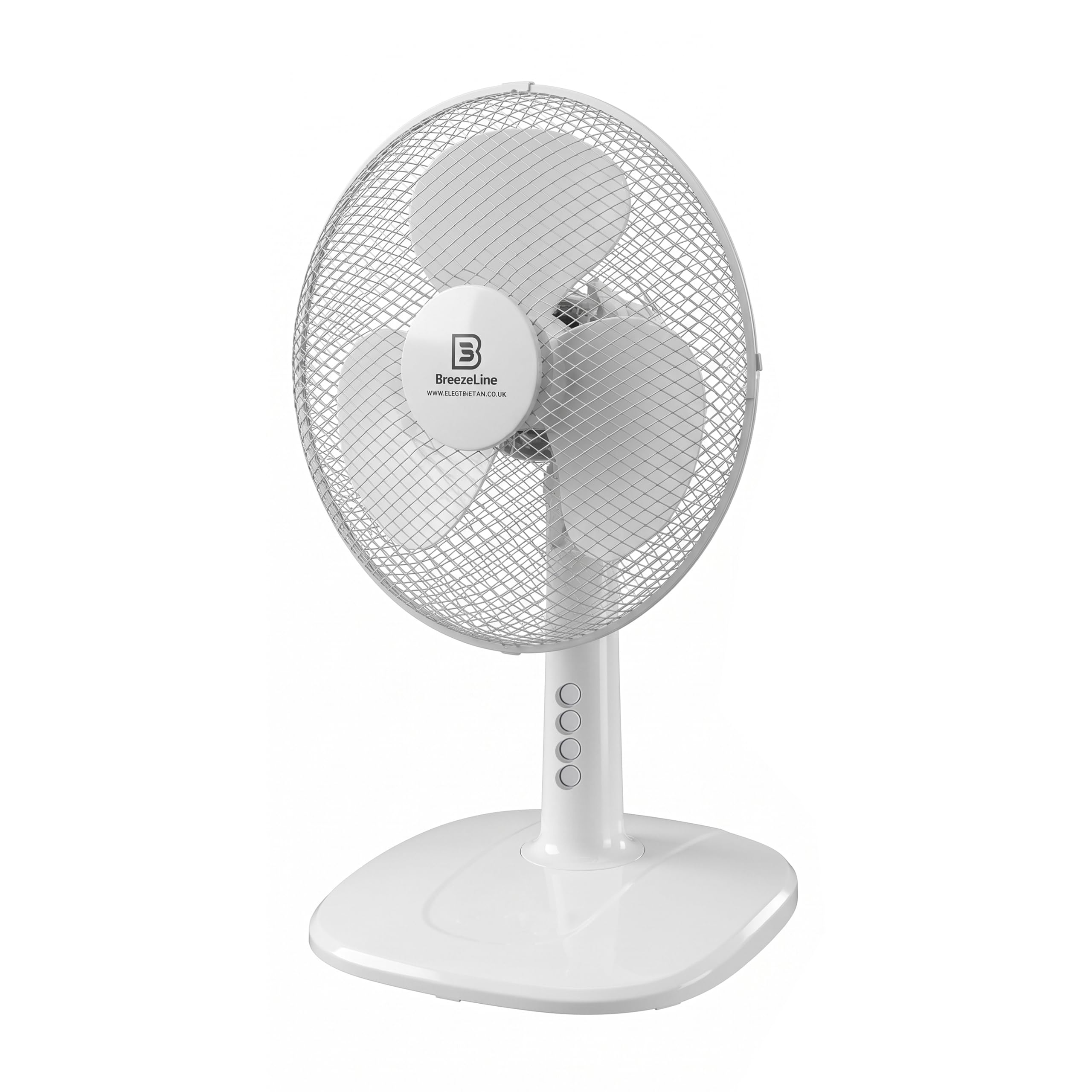 12" Portable Desk Fan Lightweight Cooling Fan 3 Speeds 90° Oscillation Powerful Airflow Quiet Operation Table Fan Perfect for Home, Bedroom, Office & Workspace