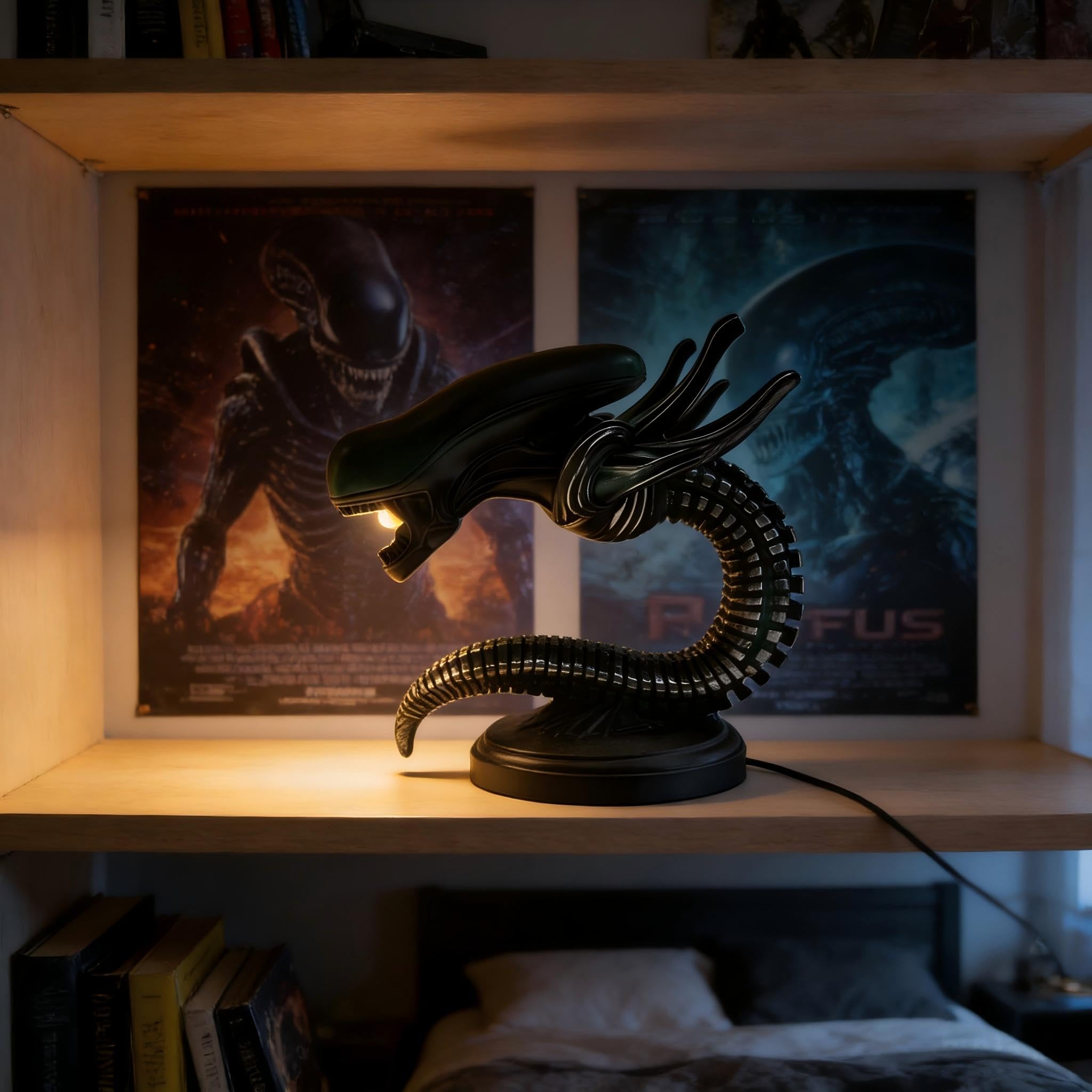 Xenomorph Lamp Alien Table Lamp LED Night Light Black Desk Lamp