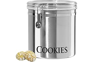 Oggi Jumbo 8" Stainless Steel Cookies Clamp Canister