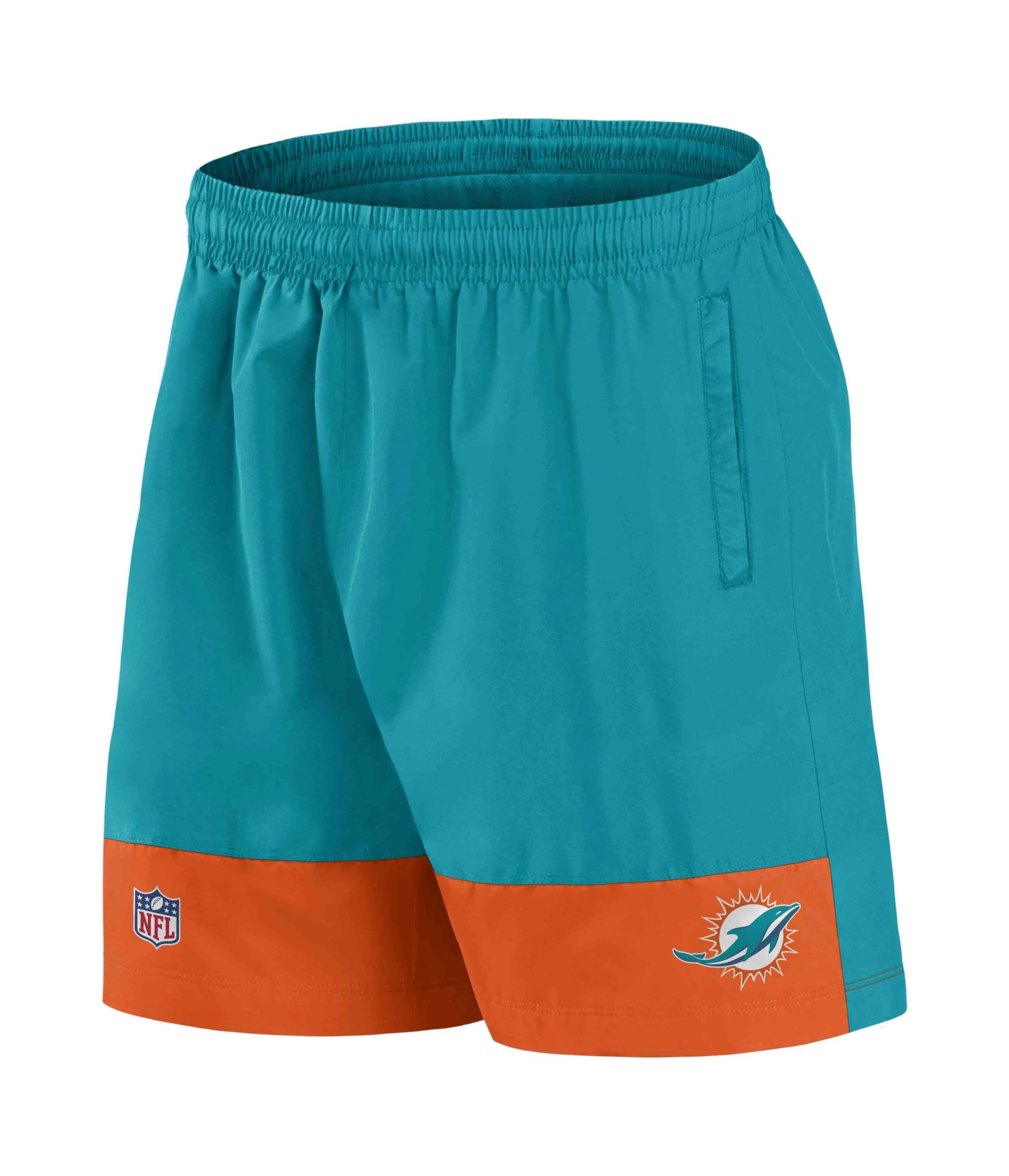 Fanatics - Pantalones cortos NFL Miami Dolphins Woven