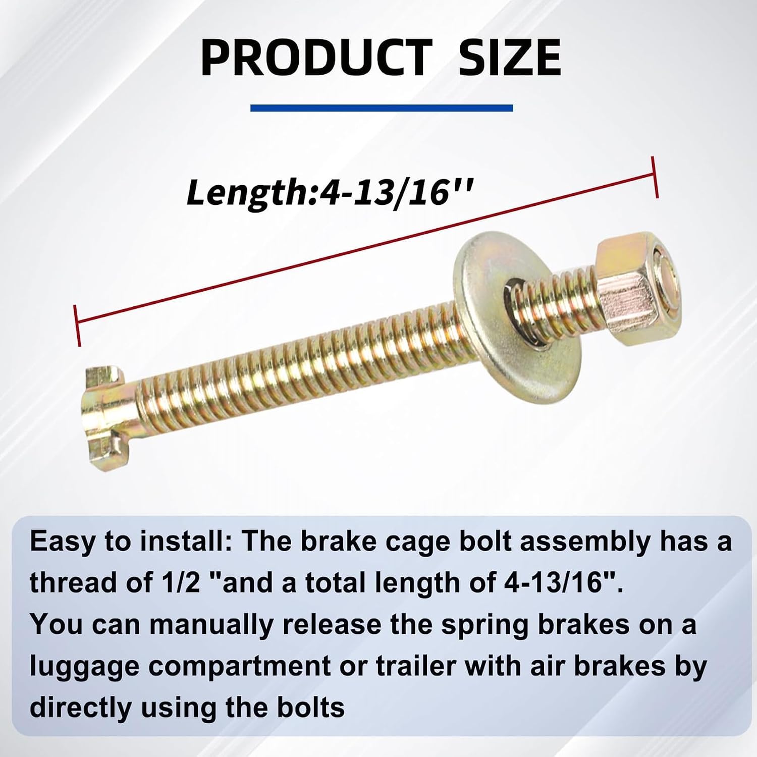 Brake Cage Bolt for Semi Truck, for Bendix 800921 TR800921, 10Pcs image 5