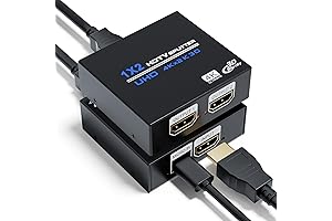 HDMI Splitter for Dual Monitors Extended Display 1 in 2 out Extend 4K 30HZ