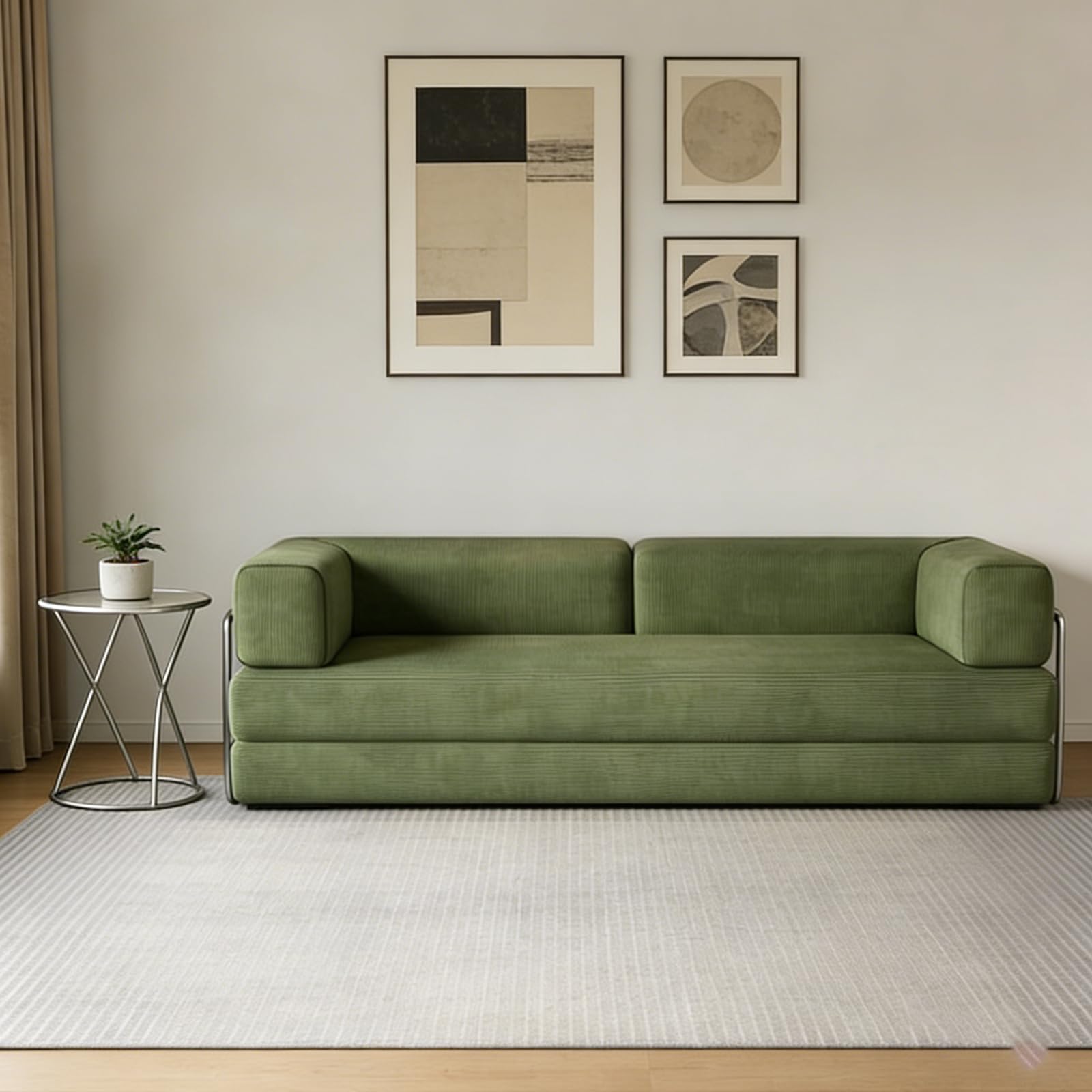 Divano da pavimento con funzione di sonno, divano a 3 posti, pieghevole, moderno divano pieghevole per soggiorno, camera da letto 220cm