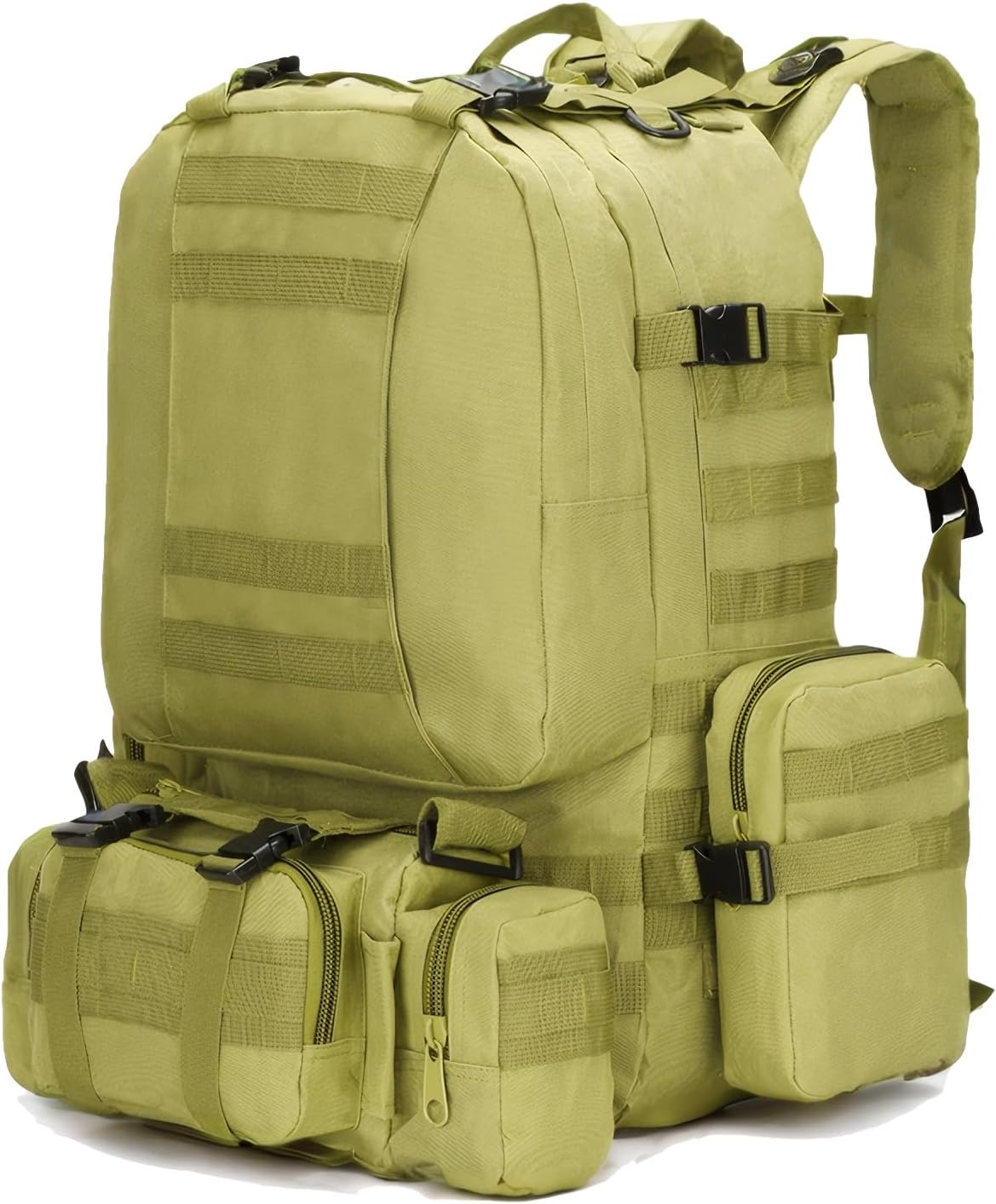 Tactical Backpack Molle daypack for Hiking Traveling Motorcycle Army Green