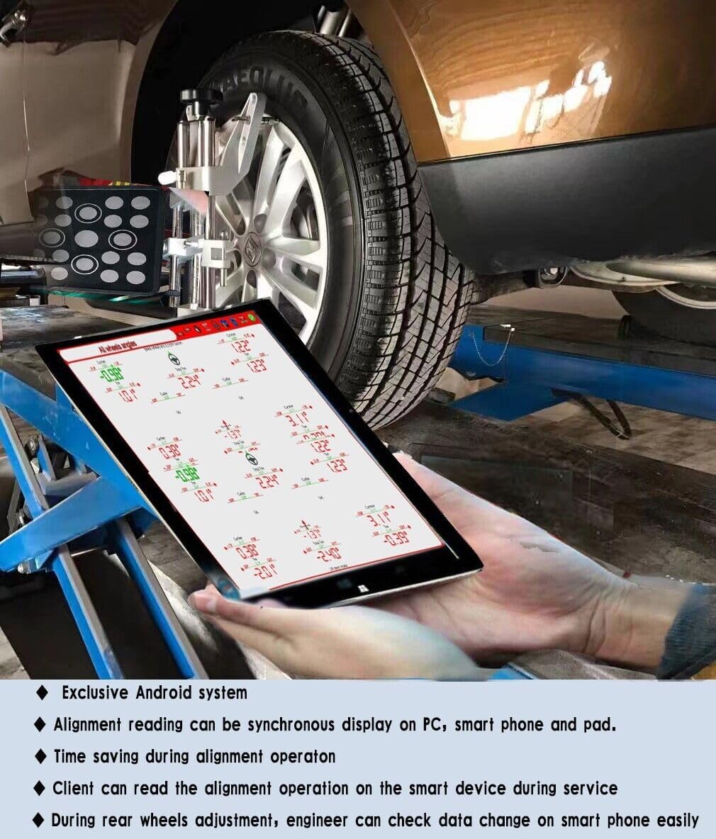 KATOOL KT-AV9 Android System 3D Wheel Alignment Machine Wheel Aligner Automotive Tire Alignment Tool