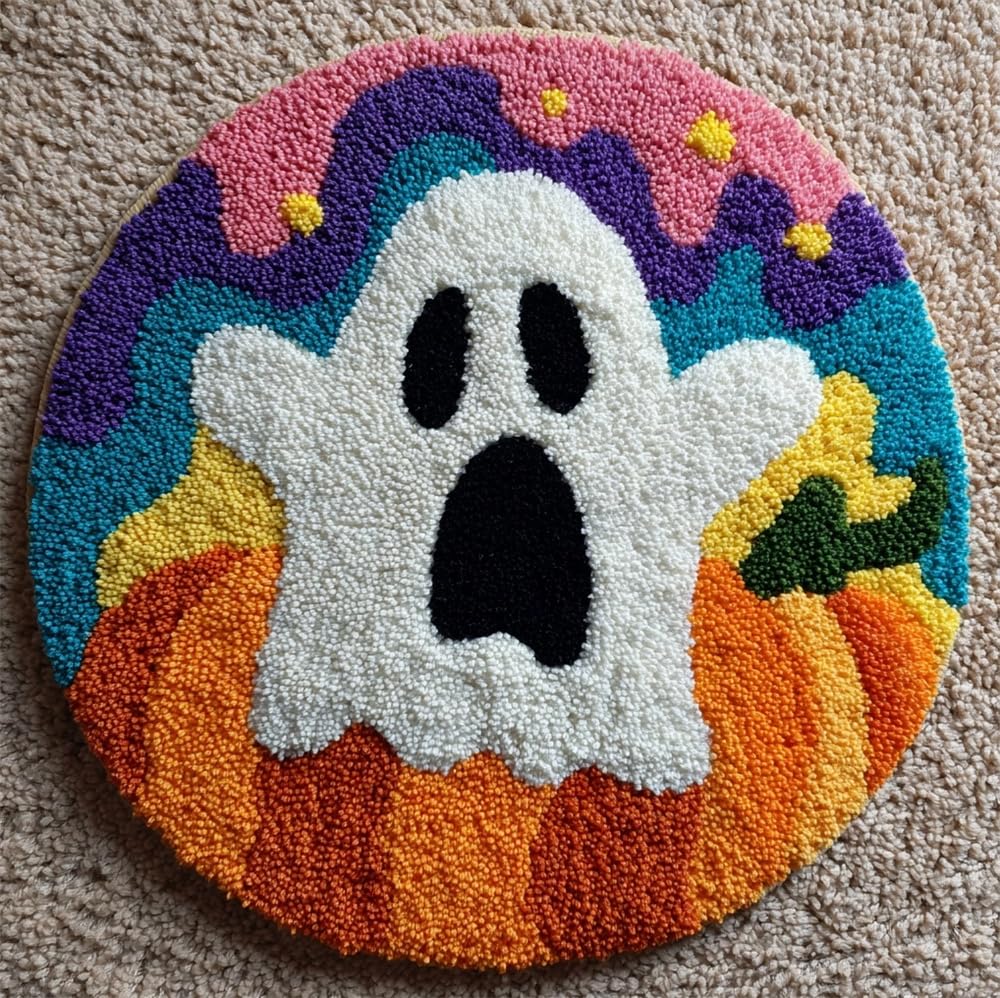 kitphoenix Latch Hook Craft Halloween Ghost Pumpkin
