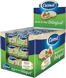 Camil - Biscoito Arroz Integral Unidose Display 432g