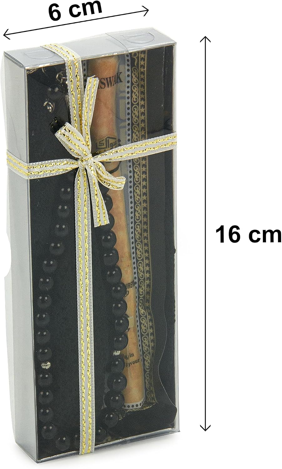 ihvan online Men’s Muslim Kufi Hat Set with Tasbih Prayer Beads & Miswak, Islamic Gift for Ramadan, Eid Mubarak, Hajj & Umrah