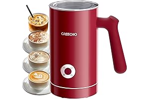 GREECHO Electric Milk Foamer and Steamer: Elevate Your Coffee Experience