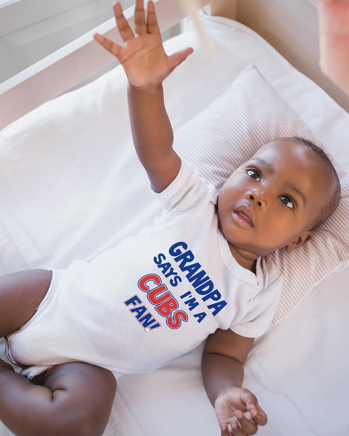 NanyCrafts' Grandpa Says I'm a Cubs Fan Baby Bodysuit, Baby Cubs Fan outfit