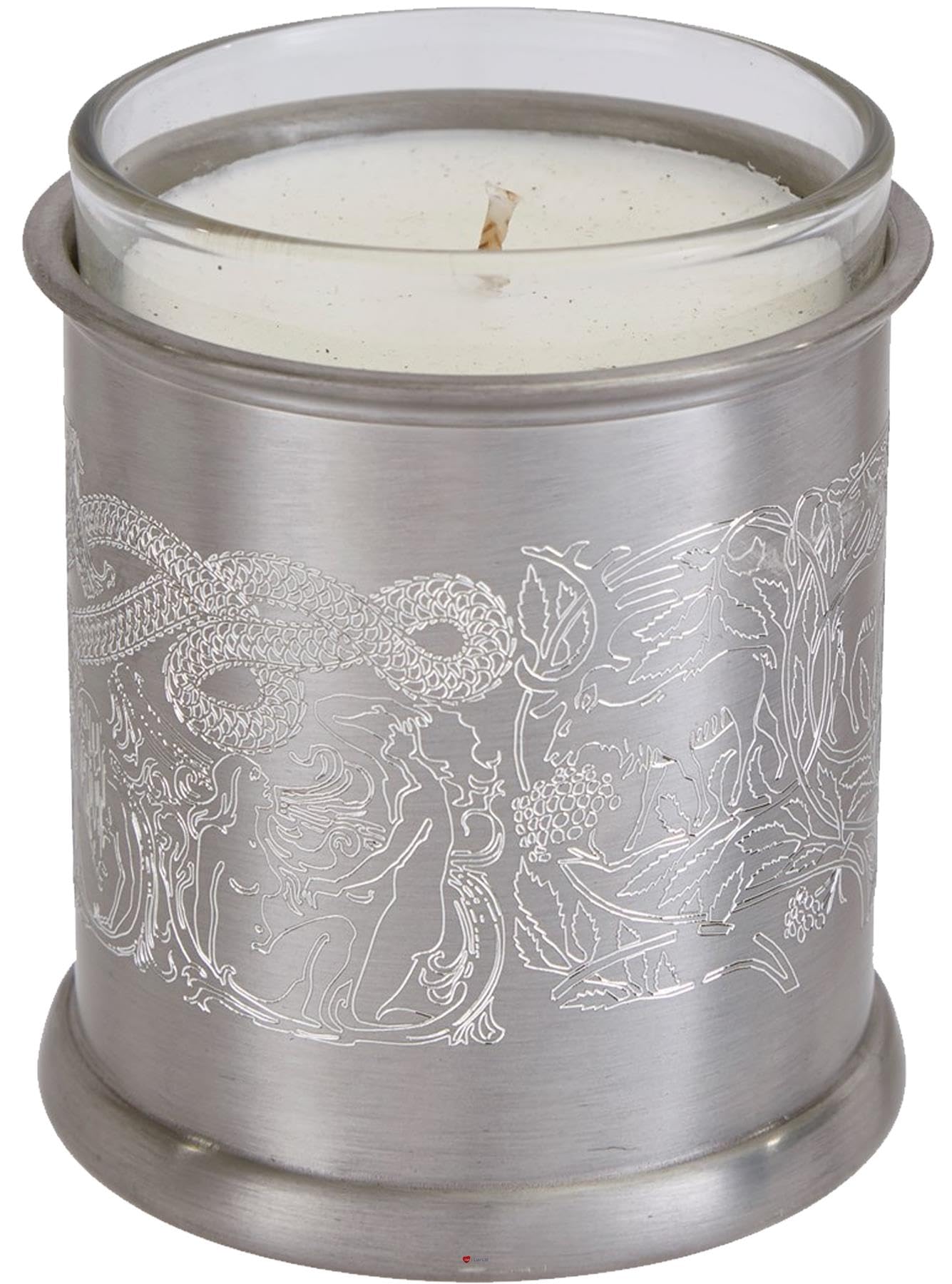 I LUV LTD Votivo Vela Poseedor Estaño Diseño Vikingo Viene con Vela Brillante Pulido Finalizar Accesorios de Decoración del Hogar