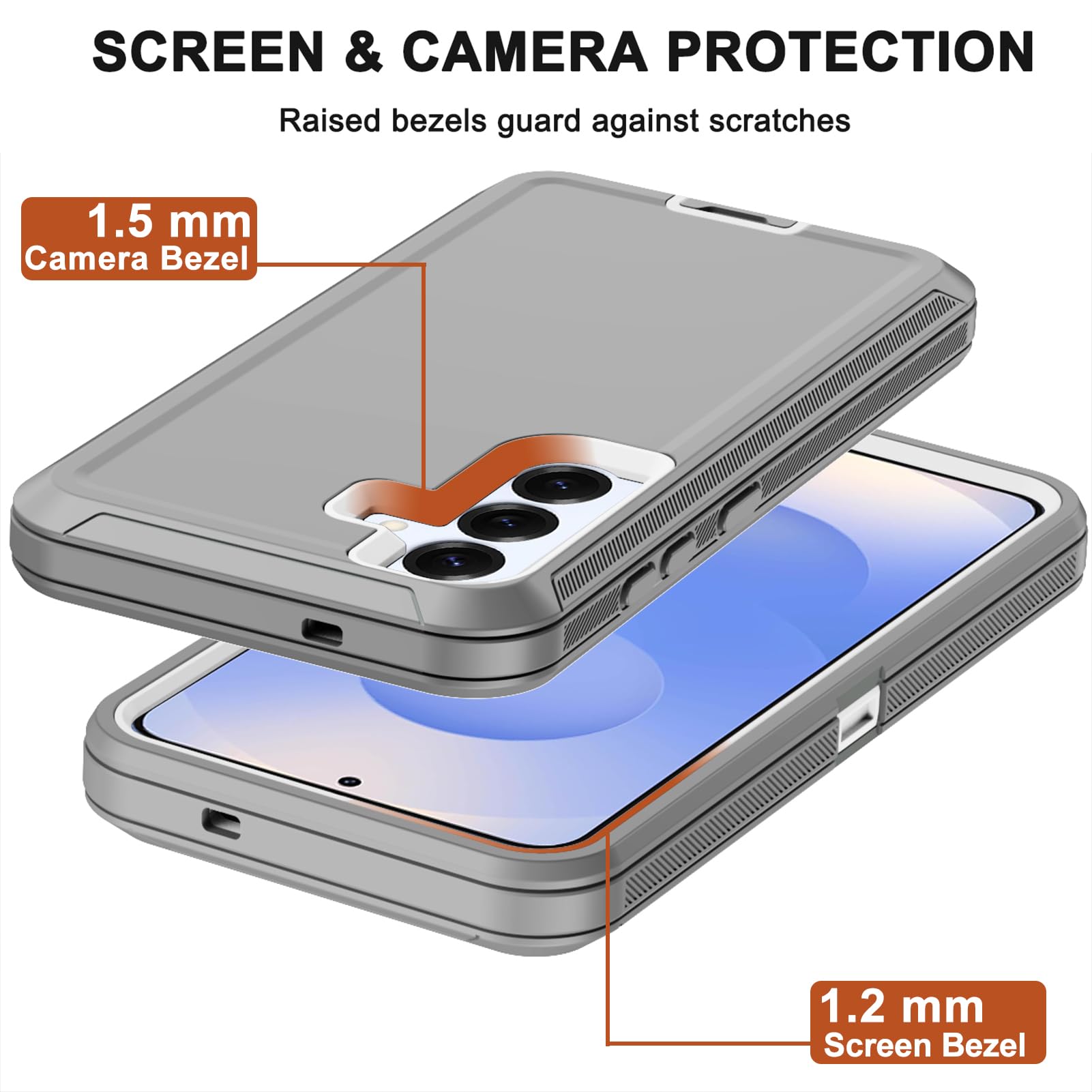 Custodia per Samsung Galaxy S25 con clip da cintura, 2 pellicole protettive per lo schermo, resistenti di grado militare, antiurto, antipolvere, robusta custodia protettiva per Samsung S25 5G