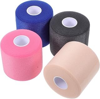 4pcs Prewrap Athletic Tape Set Sponge Material for Easy Application Sports Tape for Wrists Knees and Ankle Support for Soccer Hockey and Training Activities Skin Tone