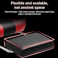 Vista 8 de Silla de juegos con altavoces Bluetooth y luces LED, silla ergonómica de masaje para computadora, altura ajustable, silla de videojuegos con asiento