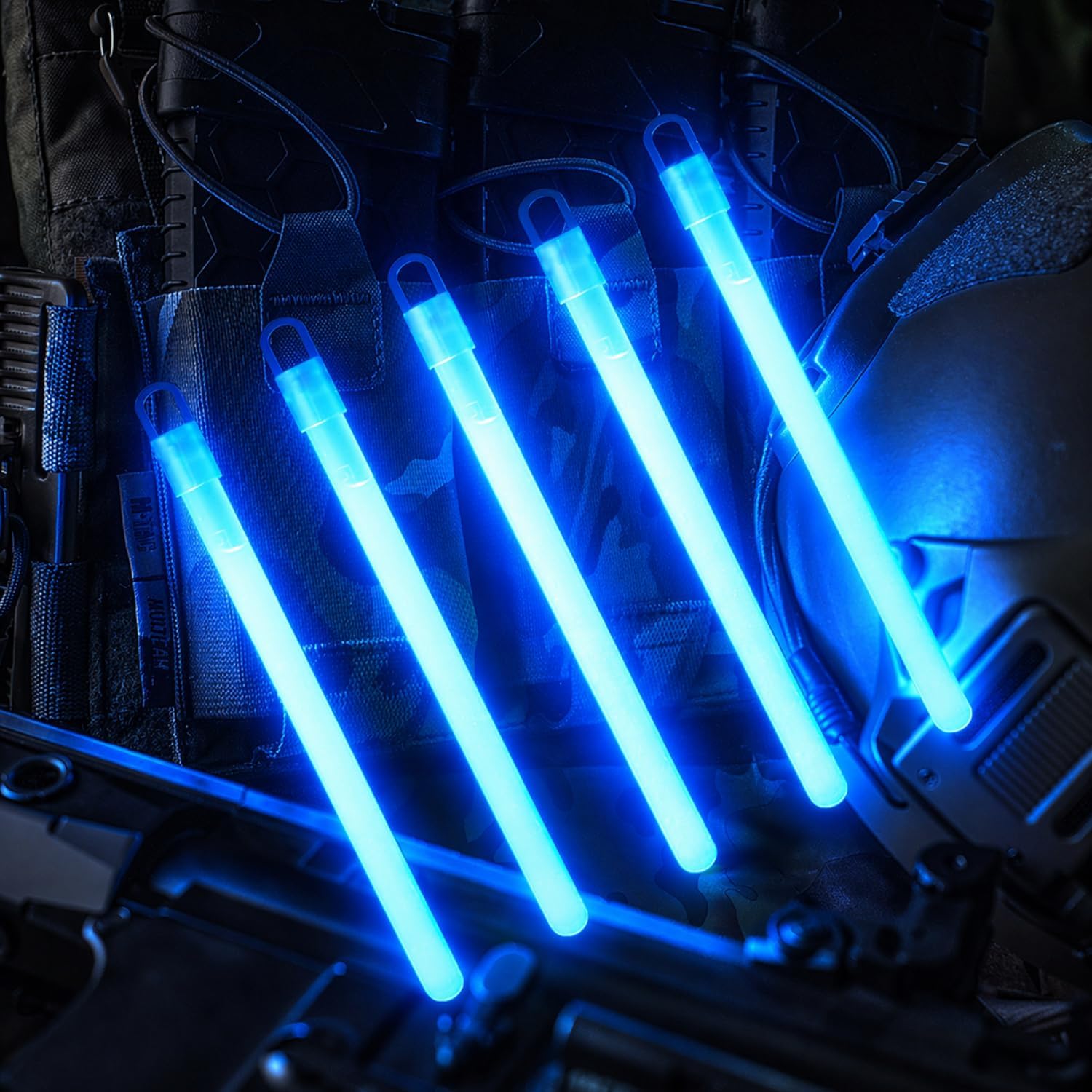 M-Tac 6″ Emergency Glow Sticks – 12 Hour Chem Light Sticks for Camping, Tactical, Safety, Marine & Survival Kits