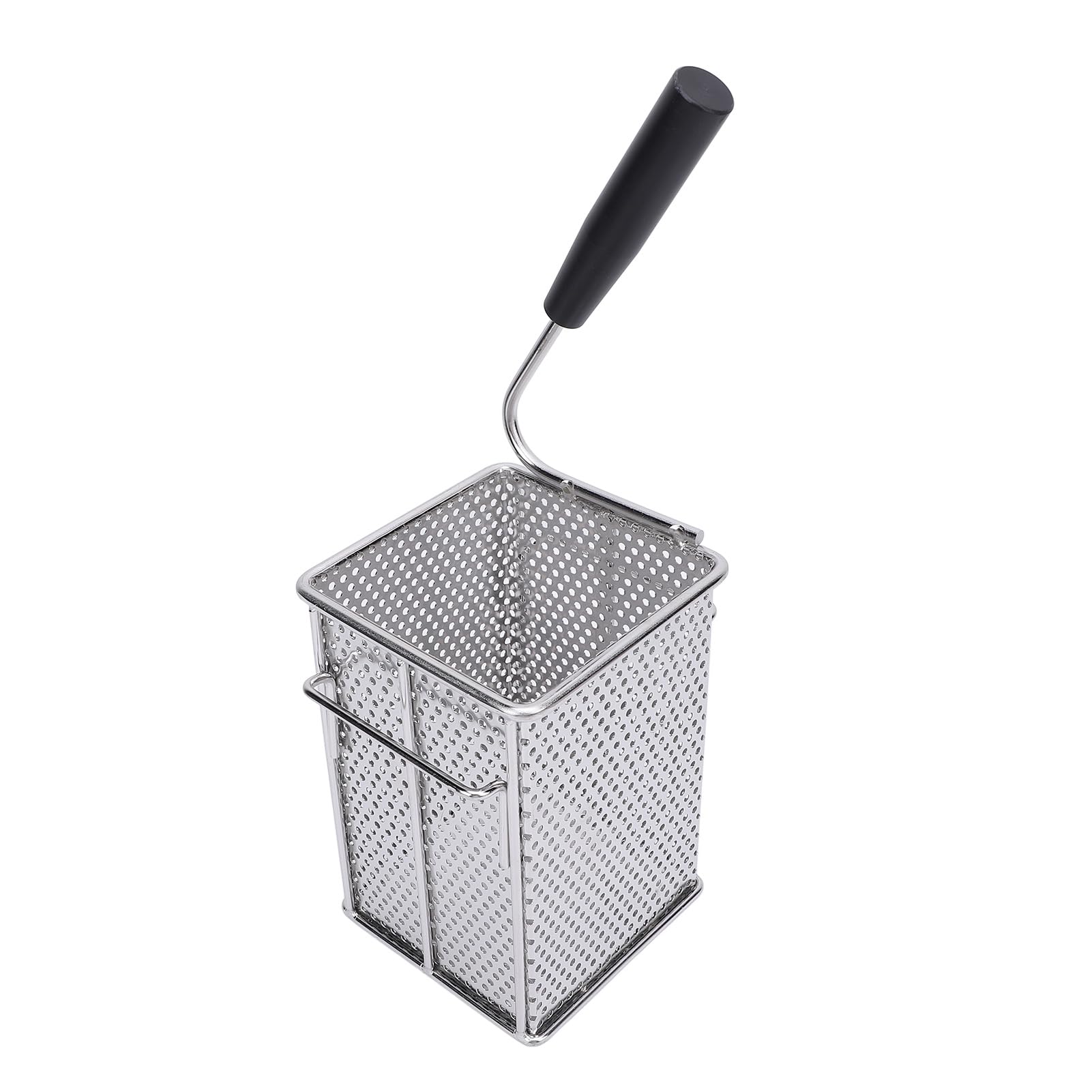 Pssopp Cestello per Patatine Fritte in Acciaio Inossidabile 304, Cestello per Patatine Fritte con Manico Lungo, per Frittura Profonda 4,7 X 4,7 X 6,8 Pollici per Domestica, Barbecue all'aperto, per
