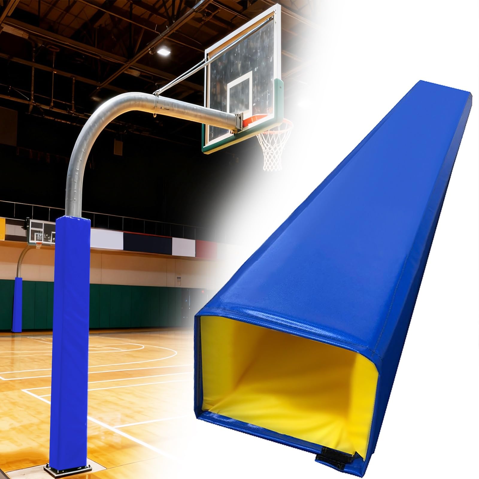 Acolchado de bastón de baloncesto para garaje y sótano con funda protectora resistente 1