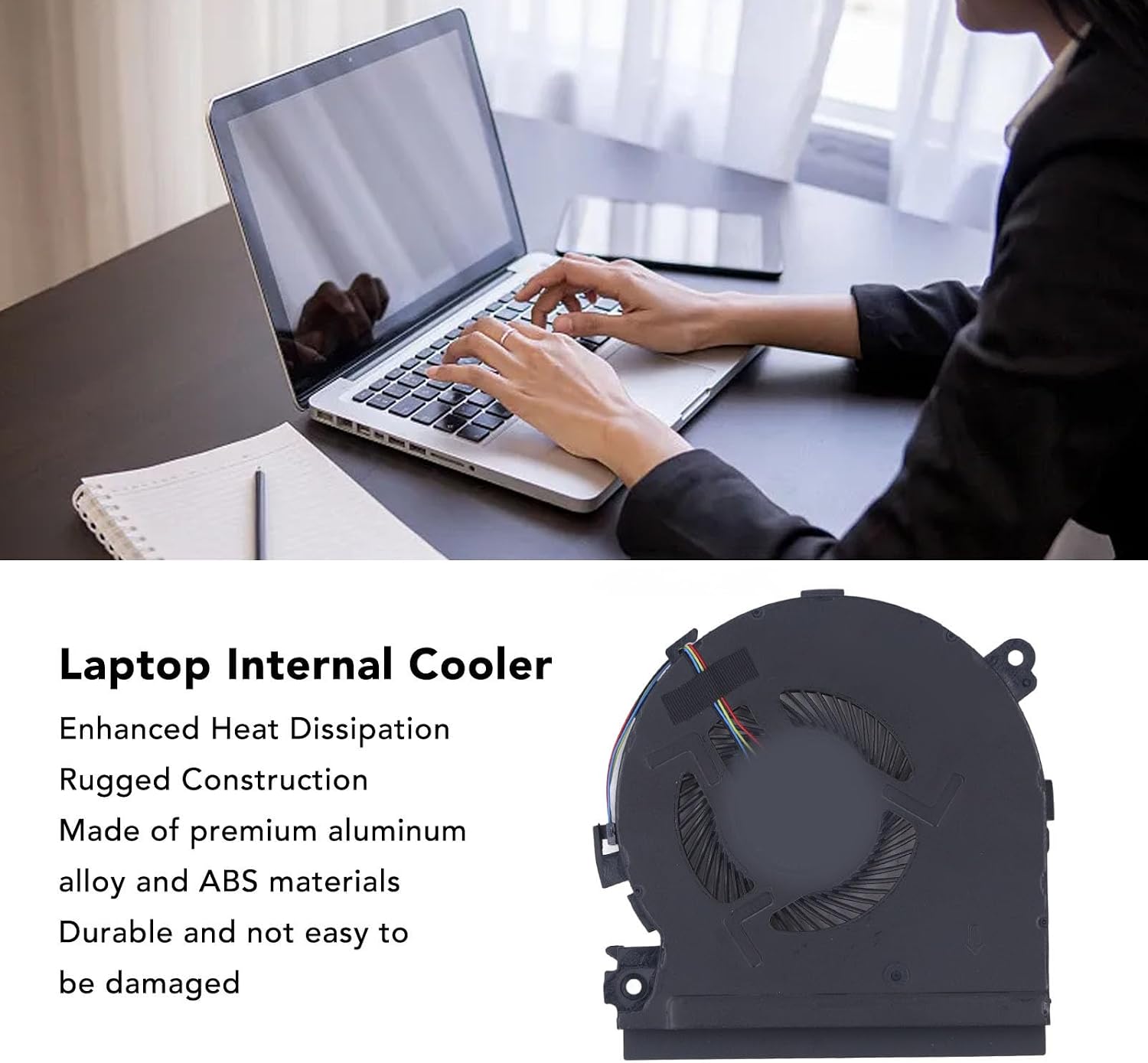 Zopsc Replacement Laptop Internal Cooling Fan for HP Spectre X360 15 ch000 15t ch000 NS75C00 15in, Notebook Internal Cooler (GPU Cooling Fan), Zopsczspqn4f8y9-12