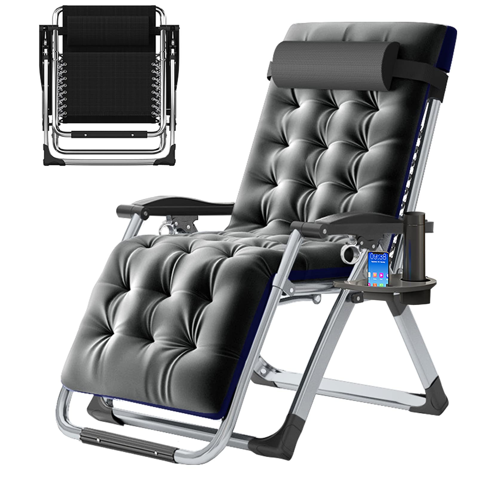 Slsy Zero Gravity Chair, Reclining Lounge Chair with Removable Cushion