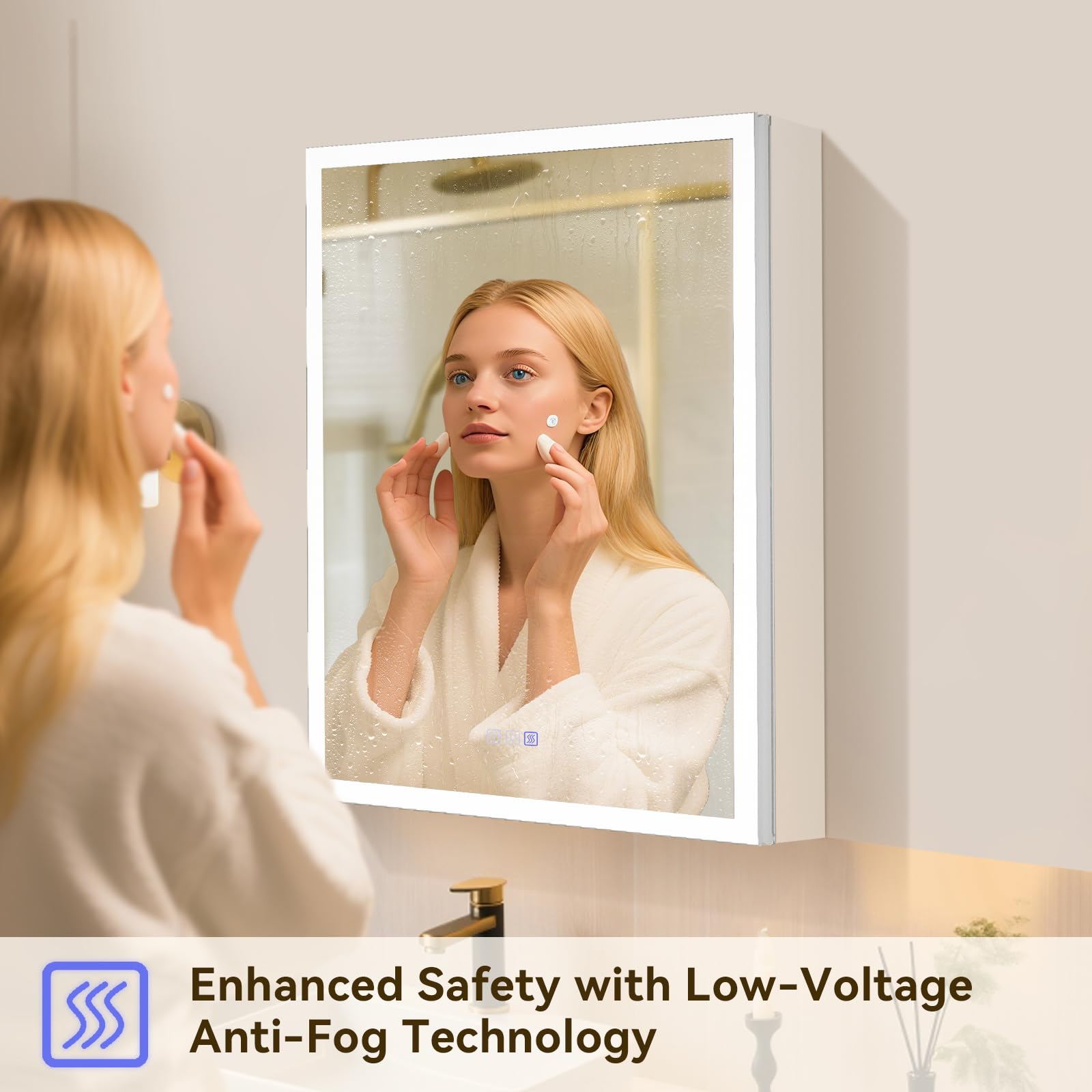 pidock Bathroom Medicine Cabinet Mirror 24