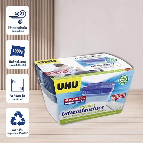 Miniatura 2 de UHU Deumidificatore originale, combatte l'umidità e la muffa in ambienti domestici, 35.27 oz