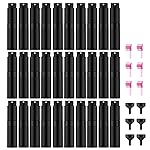 Lil Ray 8ml/30pcs Portable Mini Perfume Atomizer, Refillable Empty Small Spray Bottle for Travel, Twist Type Pocket Cologne Sprayer(Matte Black)