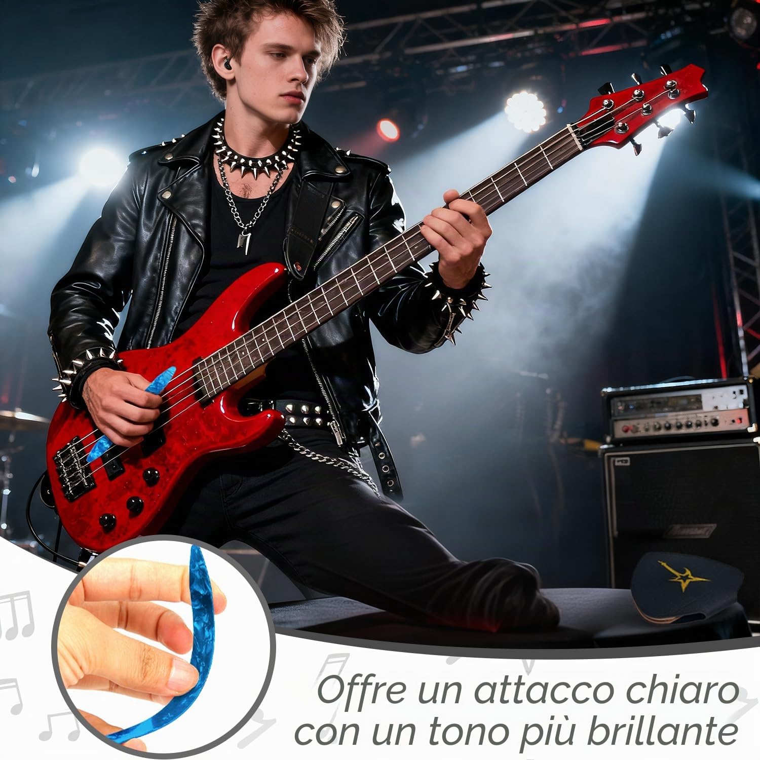 iZoeL Calendario Avvento 2025 Plettro Chitarra Idee Regalo Natale 2025 Uomo Donna Bambina Bambino, Regali Natale per Suonatore Chitarra/Basso/Ukulele/Banjo