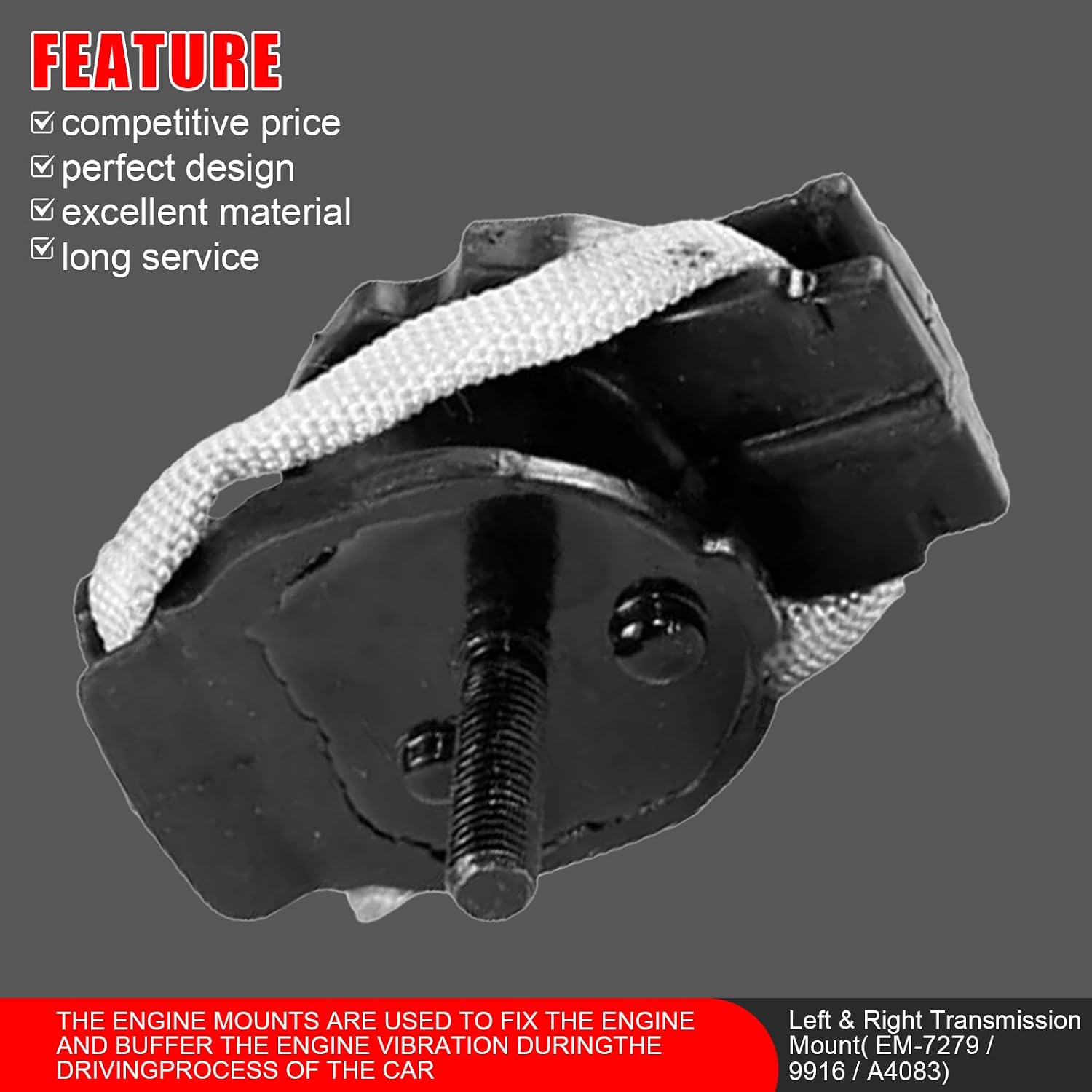 4 Pcs Engine Motor Transmission Mount Compatible with BMW 220I 228I 230I 320I 328D 328I 330I 420I 428I 430I X3 X4 2.0L Turbocharged Engine,Replace A4082 22116856184 A4086 22116856183 A4083 A4083