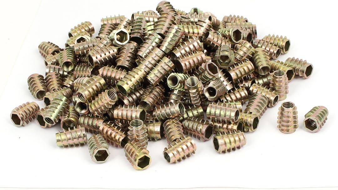 Wood Furniture Zinc Alloy Hex Socket Insert Screws E-Nuts M8x20mm 200pcs (61885f25084179da23d4b85dad0eb9c2)