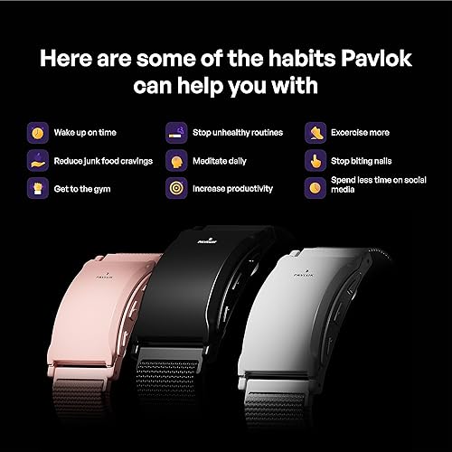 Miniatura 5 de Pavlok 3 – Un entrenador de vida personal en tu muñeca – Practica la atención plena y desarrolla buenos hábitos – ¡Rastrea tus pasos, actividad y