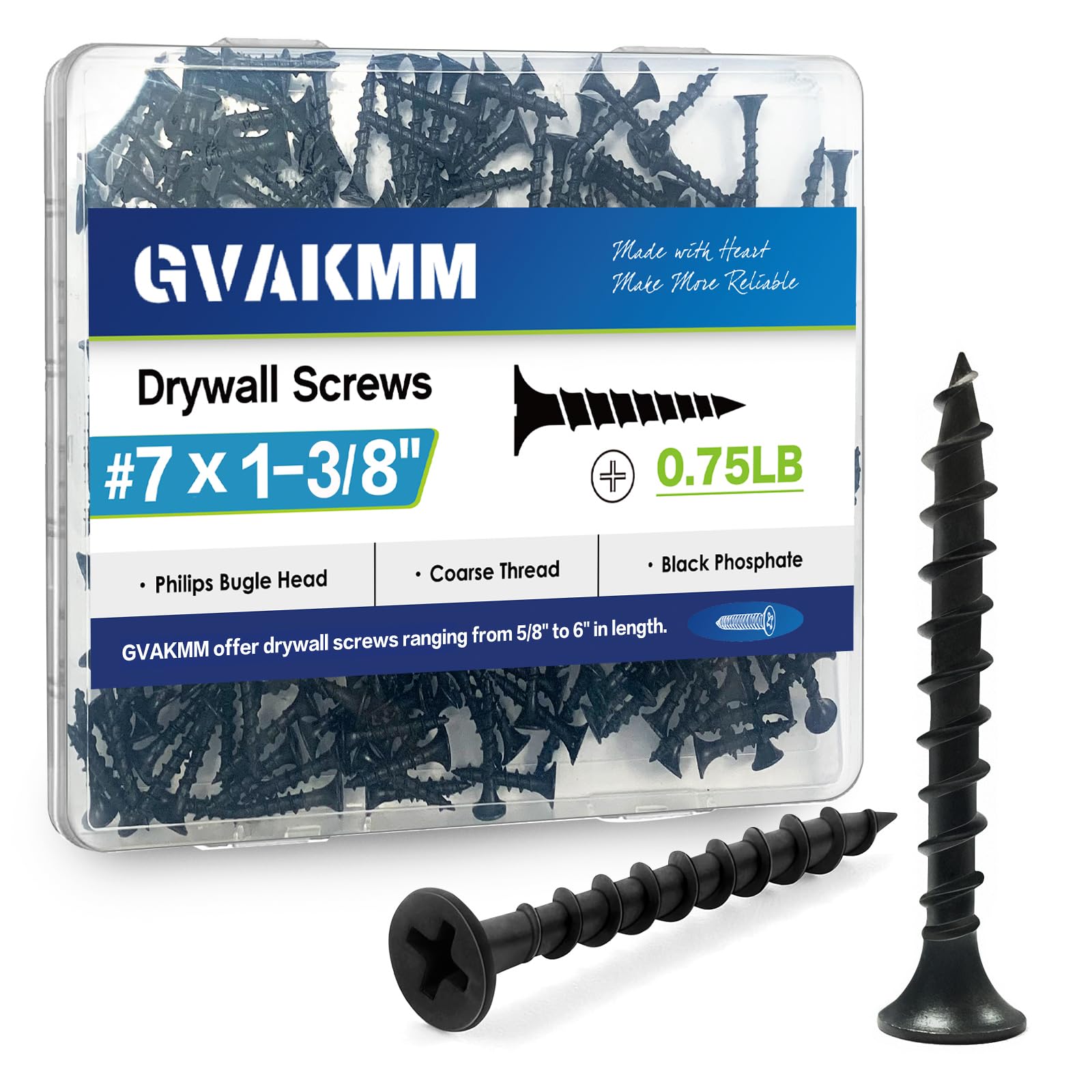 Drywall Screws - 305 Pack #7 x 3/4" -19