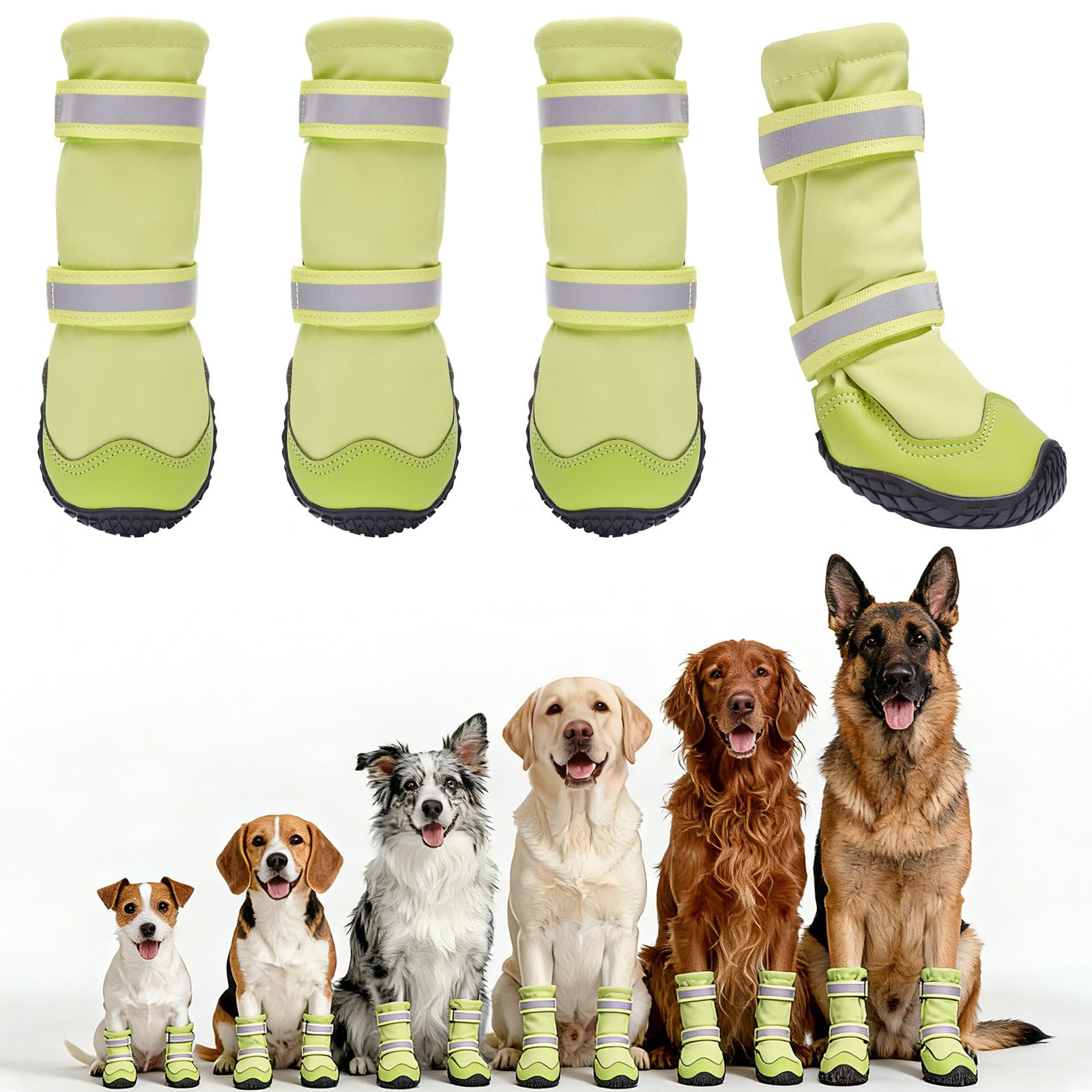 Dimicoo Dog Boots Green