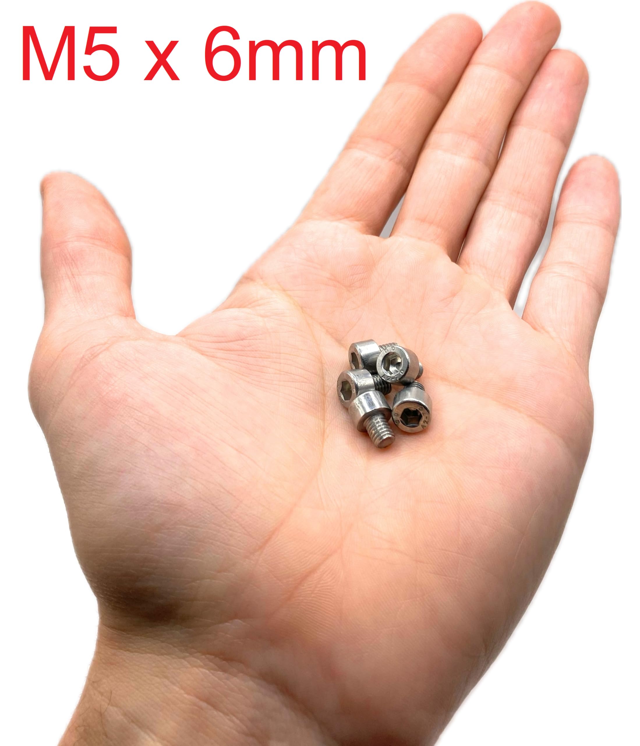 Screws Stainless Steel M5 x 6 mm Cylinder Head BTR Diameter 5 x 6 mm, A2 stainless steel, M5 x 6mm - Image 2