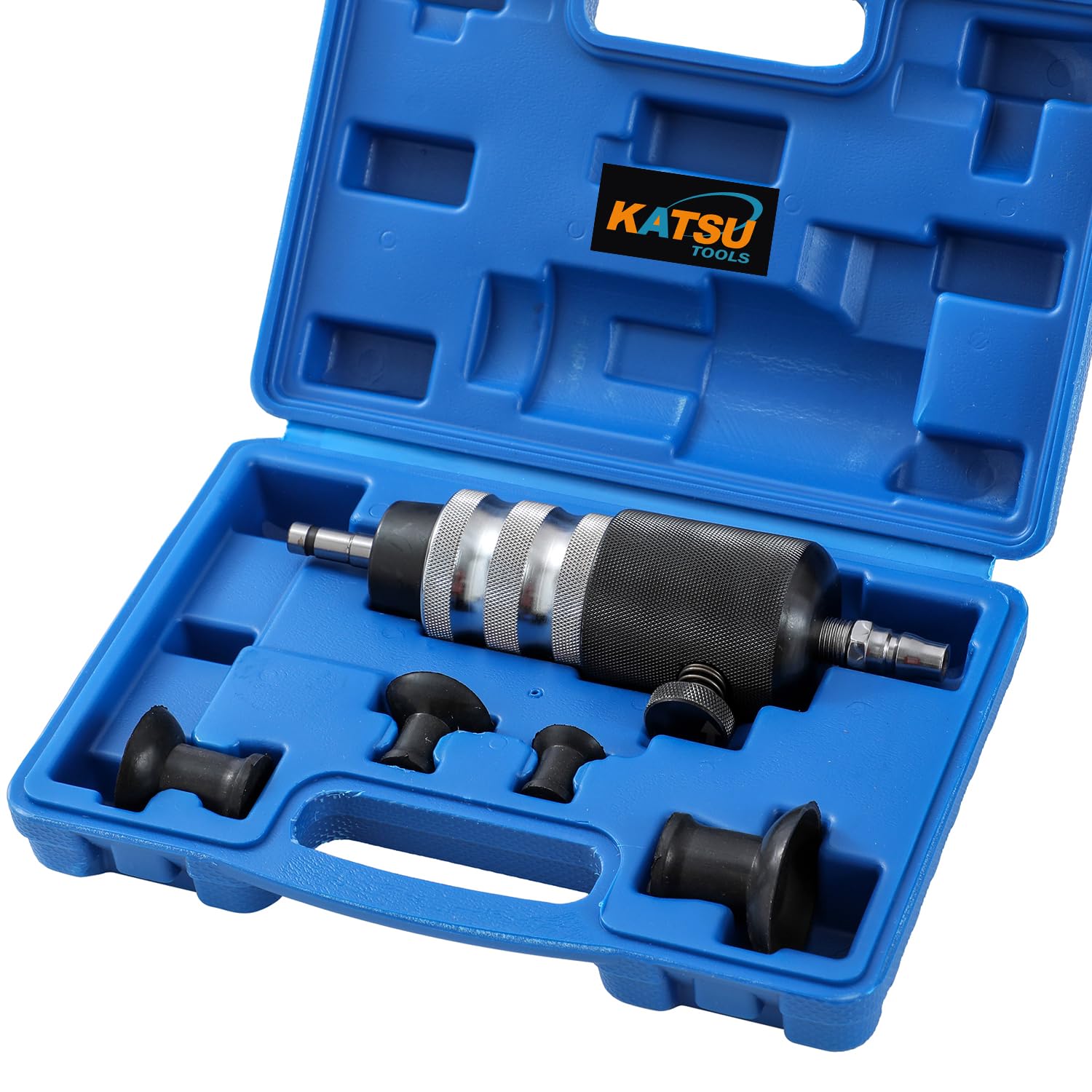 KATSU Tools Smerigliatrice per valvole della testa del cilindro del motore, strumento di riparazione automatica della valvola pneumatica con 4 ventose in gomma, modello 450314