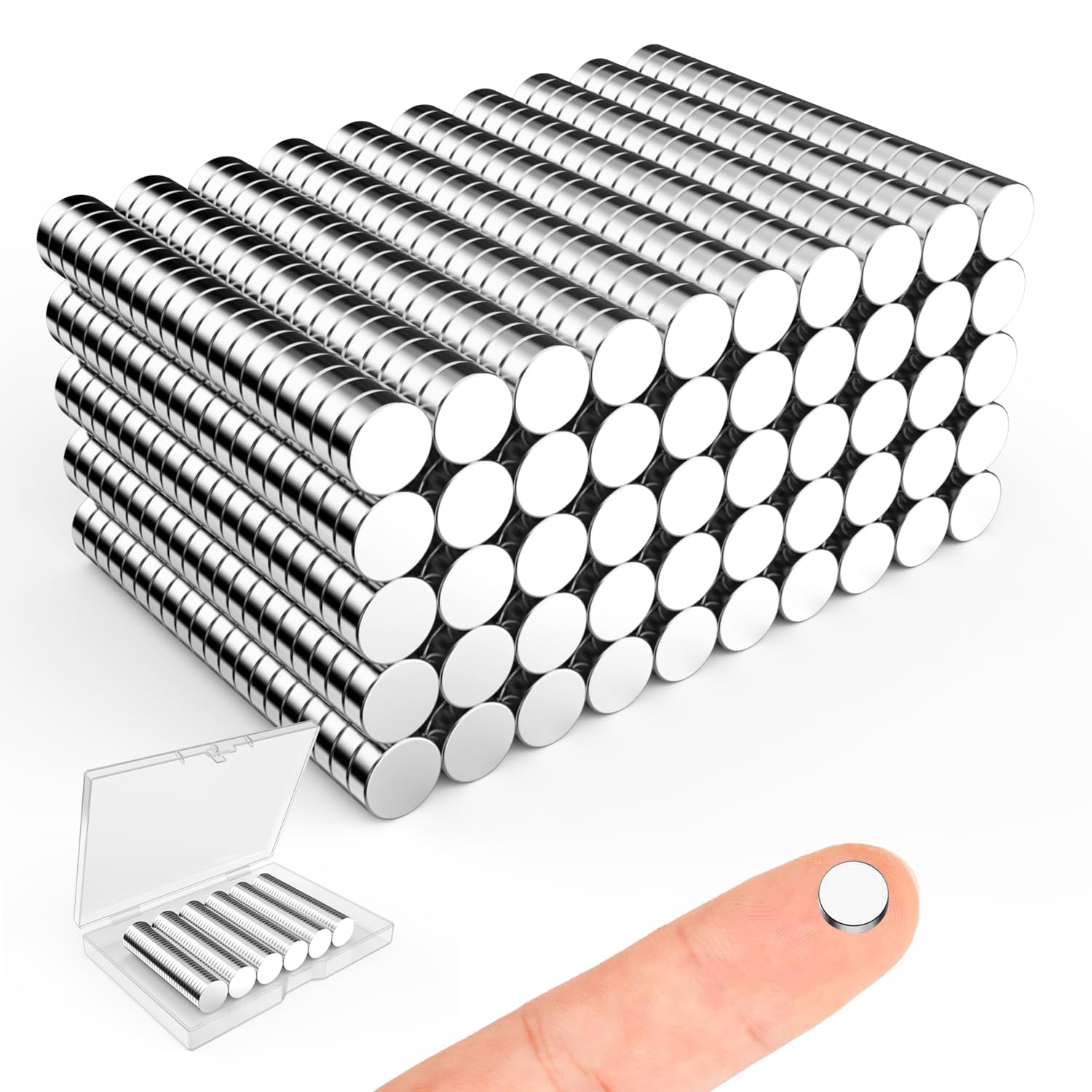 Magnets for Crafts, 5x2mm Small Round Magnetic 250 Pack — Amazon image 11