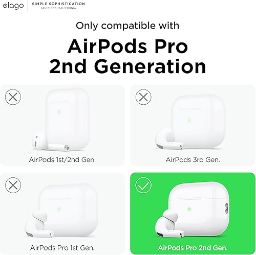 Miniatura 2 de elago 4 pares Fundas para ganchos para orejas compatibles con AirPods Pro 2, gancho para auriculares compatible con AirPods Pro de 2 generación,