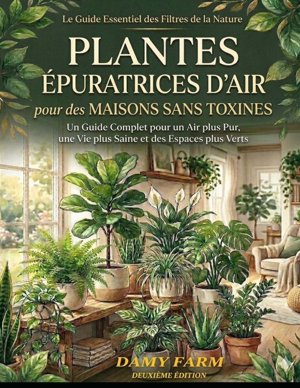 PLANTES ÈPURATRICES D'AIR pour des MAISONS SANS TOXINES: Un guide complet pour un air plus pur, une vie plus saine et des espaces plus verts