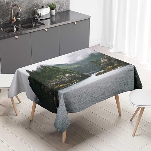 Coastline Beautiful Scenery Mantel Redondo para Mesa De 4 Sillas Decorative Table Cover Wrinkle Resistant 60 X 84 Inch Coastline Beautiful Scenery Mantel Redondo para Mesa De 4 Sillas Decorative Table Cover Wrinkle Resistant 60 X 84 Inch