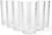 Vista 7 de KX-WARE Vasos acrílicos de plástico con forma de panal de abeja de 22 onzas, juego de 6 unidades, multicolor