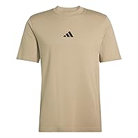 adidas Homme Essentials Small Logo Single Jersey Tee, Wonder Cargo/Black