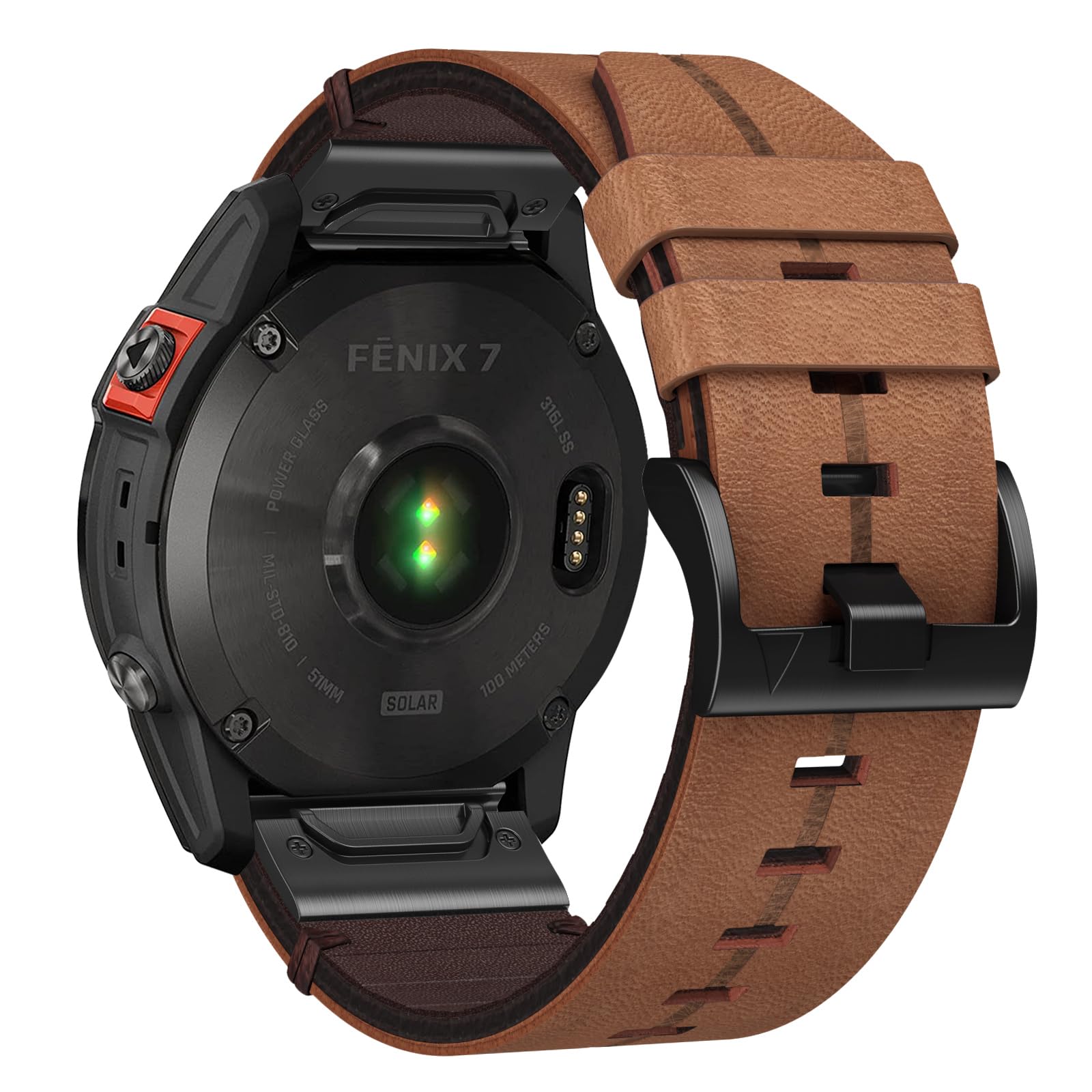 Cinturino In Silicone Per Fenix 7, Fenix 6 E Altri Modelli Garmin - Ricambio Comodo E Resistente - Foto 13