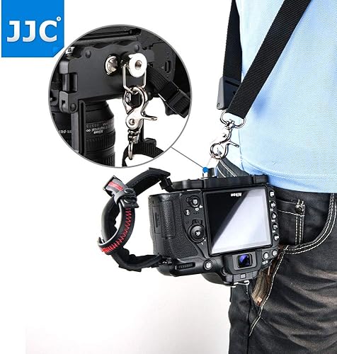 Miniatura 8 de JJC Correa de mano para cámara DSLR con placa en U de pie para Canon EOS 90D 80D 77D 70D 60D 50D 1D 1Dx 7D 6D 5D Mark IV III II 5Ds 5DsR EOS R RP R5